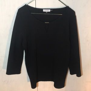 CALVIN KLEIN Size XL WOMEN'S BLOUSE Stretch mint